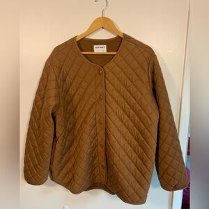 Quilted rust coloured jacket XL